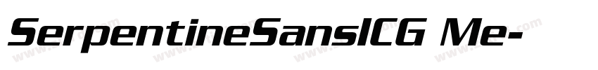 SerpentineSansICG Me字体转换